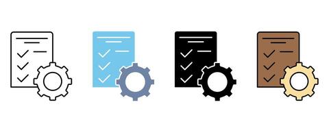 project management concept line icon.. Simple element illustration. project management concept outline symbol design. vector