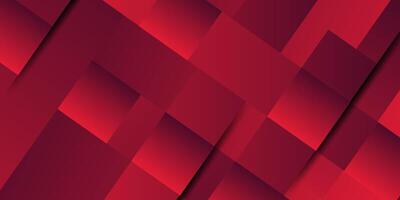 Abstract dark red dynamic gradient illustration background with simple 3D look and rectangle elements. Cool and luxury design. Eps10 vector