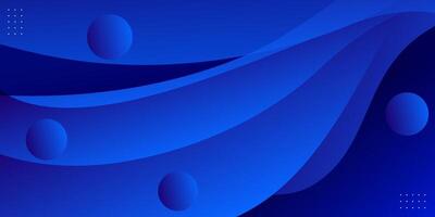 Abstract bright blue gradient illustration background with simple liquid and wave pattern concept. Cool design. Eps10 vector