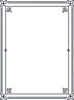 Classic frame border design vector