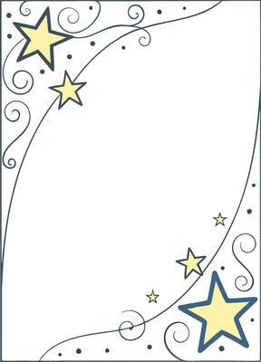 Stars frame border design