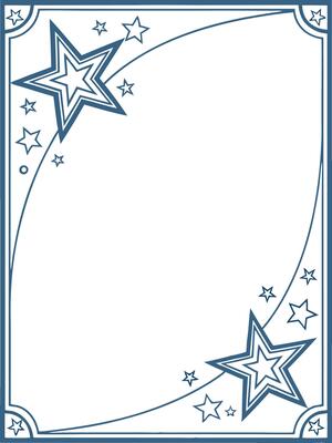 Star frame border design