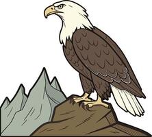 bald eagle, the symbol of strength and freedom vector