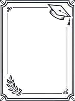 Graduation border Frame vector