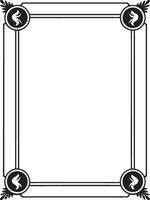 Ornate frame border design vector