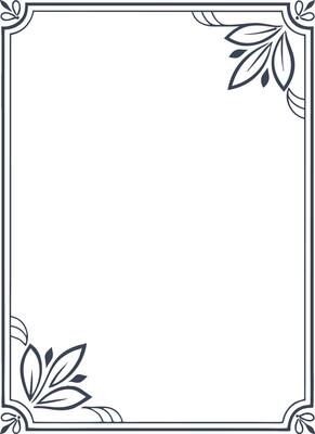 Floral frame border design