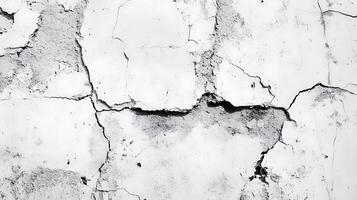 Cracked Wall Texture A stark visual of aged concrete Raw fractured surface with a monochromatic palette Perfect for conveying decay and imperfection photo
