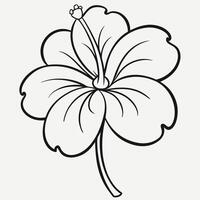 A flower drawing with a white background vector
