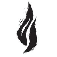 Fierce Passion Black Flame with a Rough Finish vector