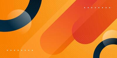 Abstract colorful orange background. Dynamic shapes color geometric pattern. vector