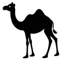 Camel Silhouette Art Icon in Dynamic Design vector