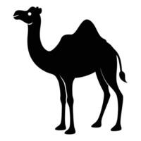 Camel Silhouette Art Icon in Modern Design vector