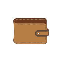An open empty wallet vector