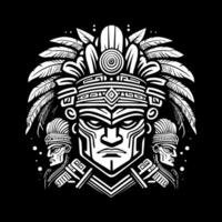 Aztec Army Preparing for Battle vector