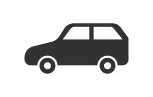 Black Car icon silhouette vector