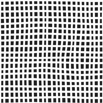 Dashed line abstract seamless pattern. Repeated rectangles texture. Black and white background. vector