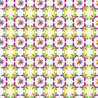 PrintSeamless pattern with birds and flowers on white background vector