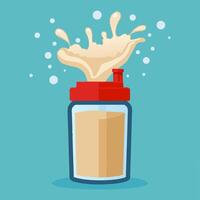 Bottle with Effect Shake vector