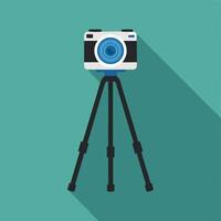 Camera with Tripod vector