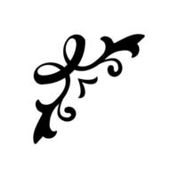 Calligraphic design elements. Hand drawn illustration for your design vector