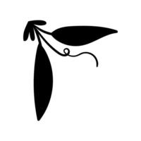 Pea icon. Simple illustration of pea icon for web vector