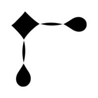 Water drop icon . Black sign isolated on white background. Symbol illustration vector