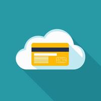 Cloud with Credit Card design vector