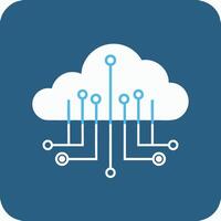 Cloud with Wired Network vector
