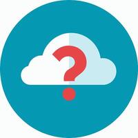 Cloud with Question Mark vector
