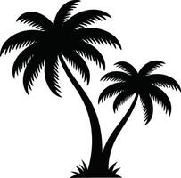 Palm tree clip art vector