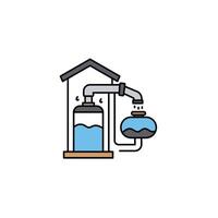 Water purifier icon illustration vector