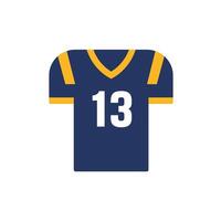 A football jersey with the number 13 on it vector