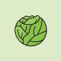 Cabbage Icon Illustration vector