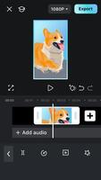 Start Editing in Mobie app. Working on a project. Vertical format in minimalistic style. Export . Mobile Interface vector
