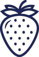 Minimalistic Strawberry Icon vector