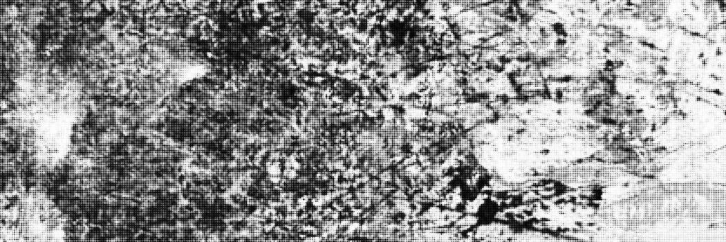 Monochrome metal texture with scratches and rust, displaying a unique halftone effect created through a detailed imprint process. vector