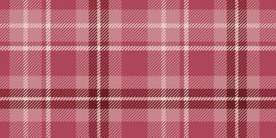 Warm red and pink tartan plaid pattern with a classic checkered design vector
