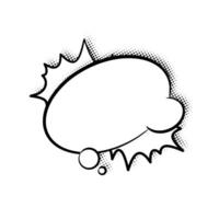 Clean Layered Dialogue Bubble with Halftone Shadow Graphic vector