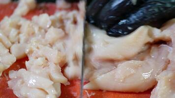 Preparing fresh fish fillets in a kitchen setup with care video