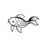 Koi Fish on White Background Colorful Japanese Carp for Aquatic and Zen Concepts vector
