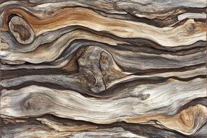 Rustic Natural Driftwood Pattern with Earthy Tones and Intricate Grain Details for Textures photo