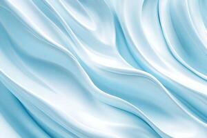Soft Flowing Light Blue Silk Fabric with Smooth Elegant Texture for Backgrounds and Design Concepts photo