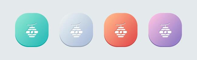 Four different colored surfboards with a fish on them vector