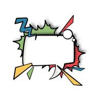 Pop Art Style Speech Bubble with Bold Typography vector