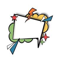 Bold and Colorful Pop Art Dialogue Bubble vector