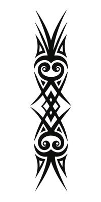 Bold and Striking Tribal Tattoo Design