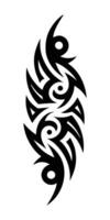 Classic Tribal Tattoo Pattern for Microstock on White Background vector
