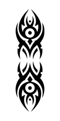 Popular Tribal Tattoo Concept for Print Digital Use