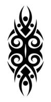 Editable Scalable Tribal Tattoo Design vector