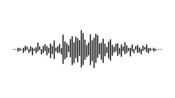 Abstract Soundwave Pattern in Black and White, Equalizer Line Design for Music, Audio, and Sound Visualizations vector